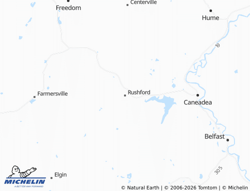 Mapa MICHELIN Rushford - ViaMichelin