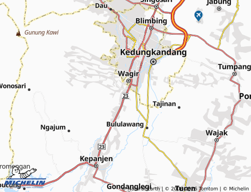 Mapa MICHELIN Kebonagung - ViaMichelin