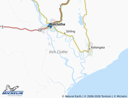 Mapa MICHELIN Inch Clutha - ViaMichelin