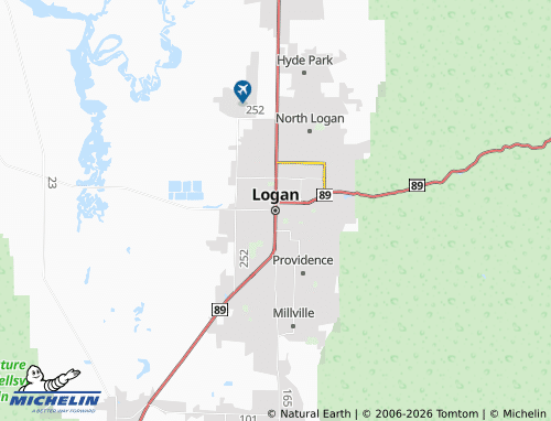 Kaart MICHELIN Logan - ViaMichelin