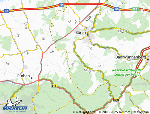 MICHELIN Siddinghausen map - ViaMichelin