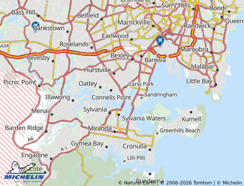 Mapa MICHELIN Blakehurst - ViaMichelin
