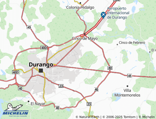 MICHELIN Ampliación Veinte de Noviembre map - ViaMichelin