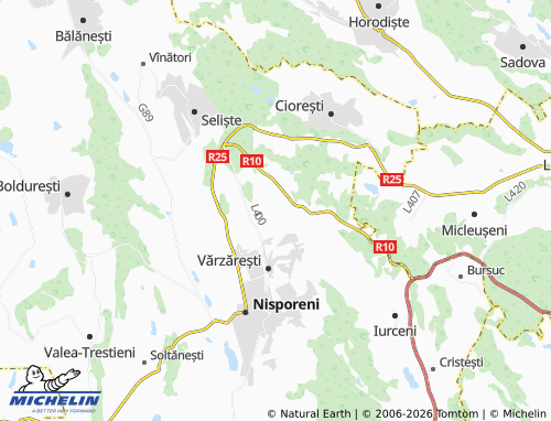 MICHELIN Șendreni map - ViaMichelin