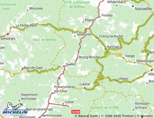 Mapa MICHELIN Bourg-Bruche - ViaMichelin