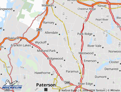 Mapa MICHELIN Waldwick - ViaMichelin