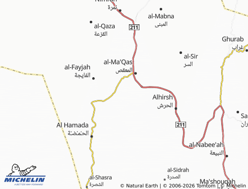 Carte MICHELIN Nakhusah - ViaMichelin