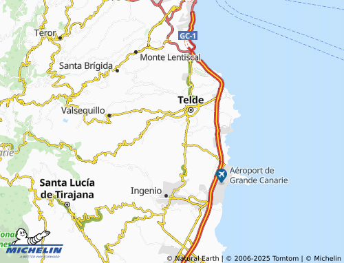 MICHELIN Lomo Salas map - ViaMichelin