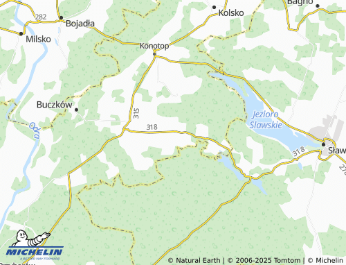 MICHELIN Dąbrówno map - ViaMichelin