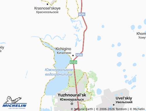 MICHELIN-Landkarte Kichigino - ViaMichelin