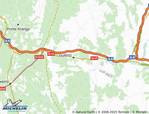 MICHELIN Lagostelle (San Xoán) map - ViaMichelin