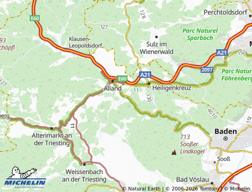 MICHELIN Mayerling map - ViaMichelin