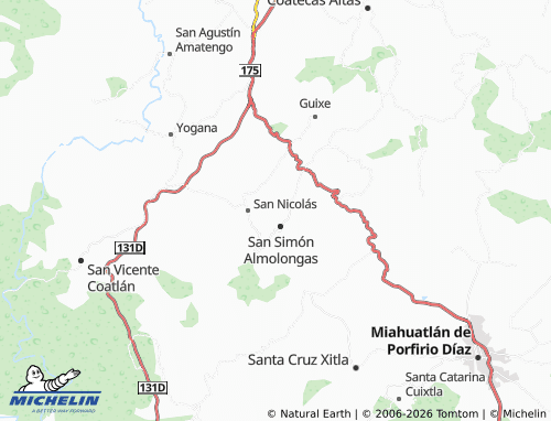 MICHELIN San Guillermo map - ViaMichelin