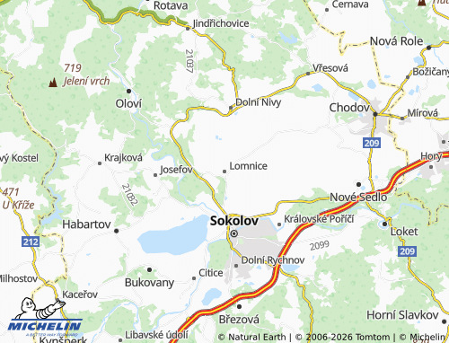 Mappa MICHELIN Lomnice - ViaMichelin