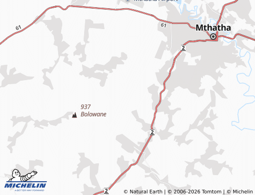 MICHELIN-Landkarte Luthuthu - ViaMichelin