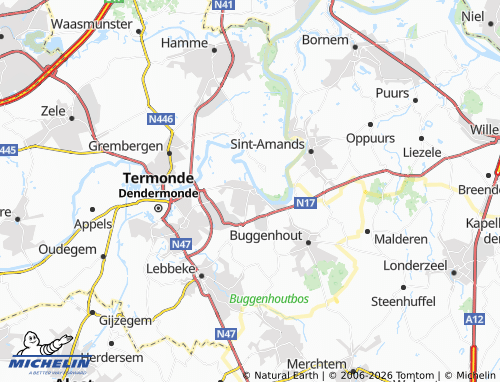 Kaart MICHELIN Baasrode - ViaMichelin
