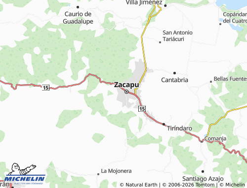 Mapa MICHELIN Obrera - ViaMichelin