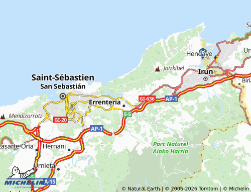 MICHELIN Lezo map - ViaMichelin