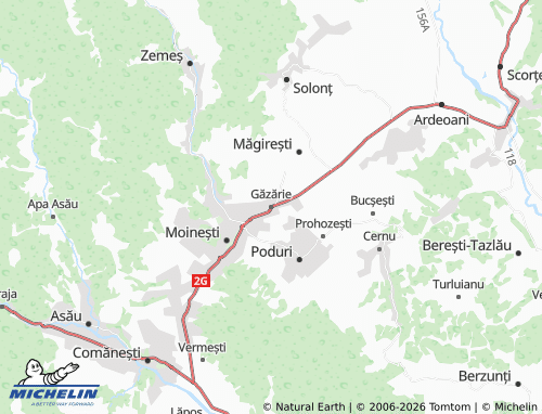 Mappa MICHELIN Găzărie - ViaMichelin