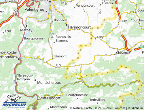 Carte MICHELIN Dannemarie - ViaMichelin