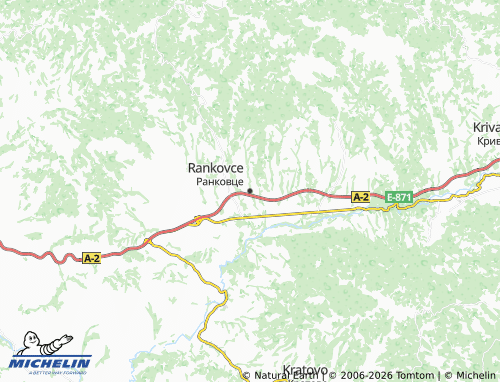 Mapa MICHELIN Rankovce - ViaMichelin