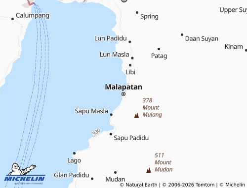 MICHELIN Malapatan map - ViaMichelin
