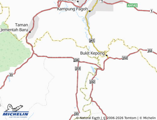 Mapa MICHELIN Bukit Serampang - ViaMichelin