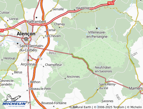 Carte MICHELIN Le Buisson - ViaMichelin