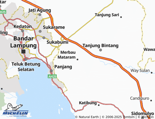 Carte MICHELIN Merbau Mataram - ViaMichelin