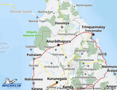 Mappa MICHELIN North Central - ViaMichelin