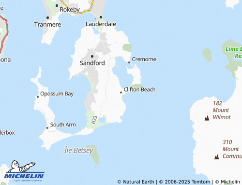 Carte MICHELIN Clifton Beach - ViaMichelin