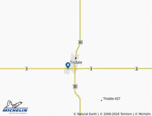 Kaart MICHELIN Tisdale - ViaMichelin