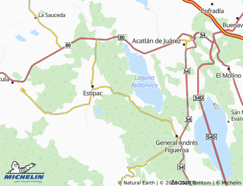 MICHELIN Lomas Taurinas map - ViaMichelin