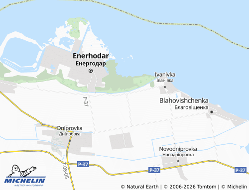 Mapa MICHELIN Novoukrainka - ViaMichelin