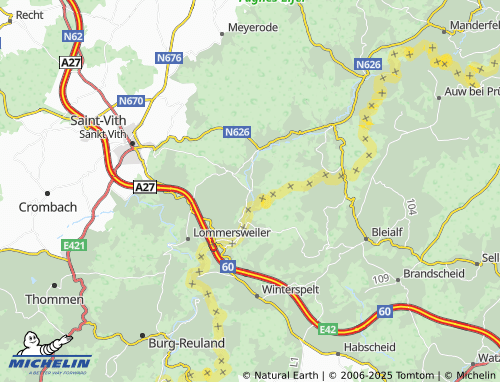 MICHELIN Alfersteg map - ViaMichelin