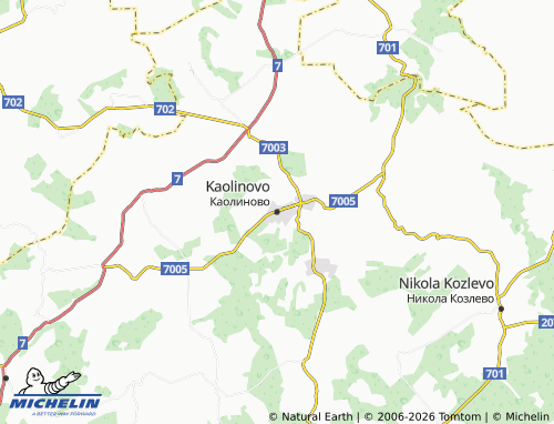 Mappa MICHELIN Kaolinovo - ViaMichelin