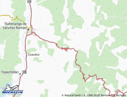 MICHELIN Ciénega de Los Fresnos map - ViaMichelin