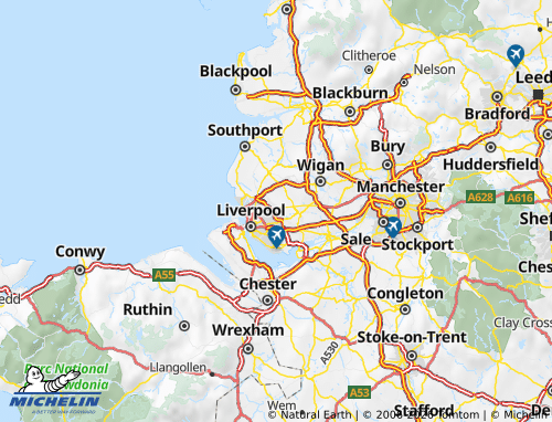 Mappa MICHELIN Knowsley - ViaMichelin