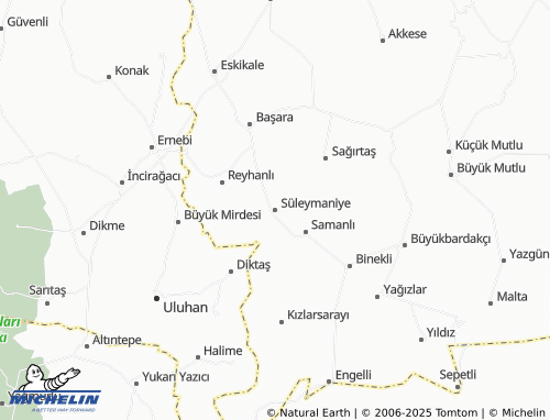 MICHELIN-Landkarte Süleymaniye - ViaMichelin