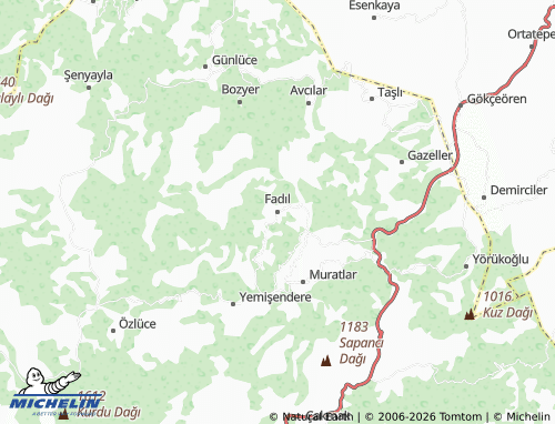 MICHELIN Fadıl map - ViaMichelin