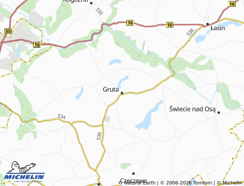 MICHELIN Gruta map - ViaMichelin