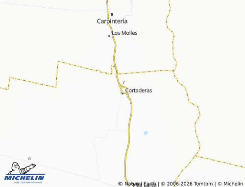 MICHELIN Cortaderas map - ViaMichelin