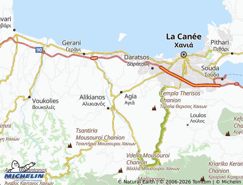 MICHELIN Agia map - ViaMichelin