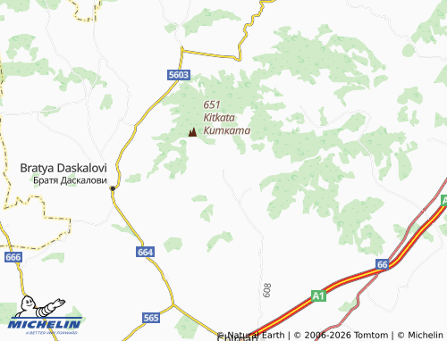 Mapa MICHELIN Sredno Gradishte - ViaMichelin