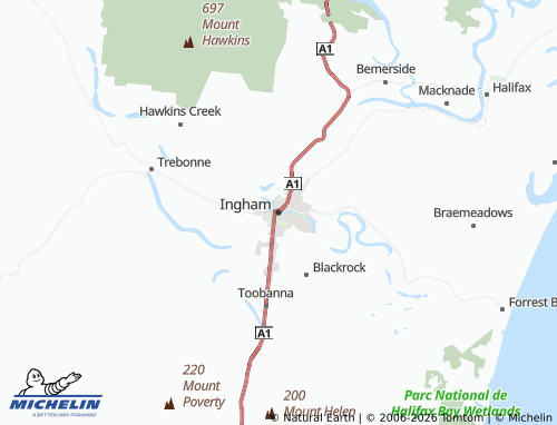 Mappa MICHELIN Ingham - ViaMichelin