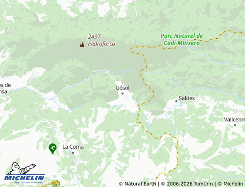 Mapa MICHELIN Gósol - ViaMichelin