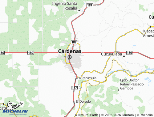 Mappa MICHELIN Carlos Pellicer Cámara, Sahop - ViaMichelin