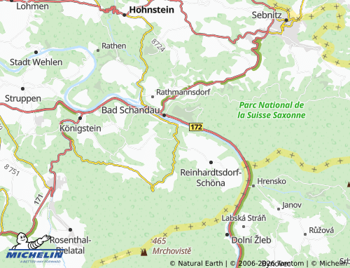 MICHELIN Krippen map - ViaMichelin