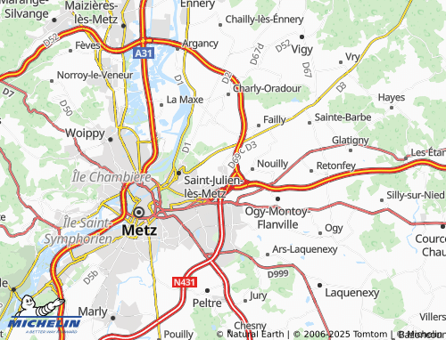 MICHELIN Mey map - ViaMichelin