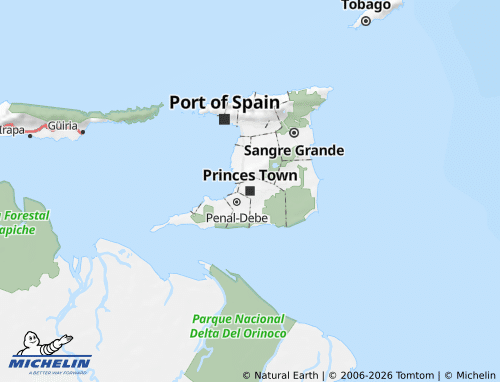 MICHELIN-Landkarte Princes Town - ViaMichelin